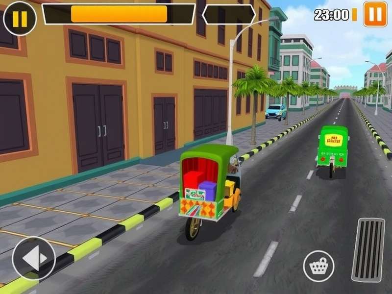 Bazaar Rickshaw Blitz gameplay screenshot